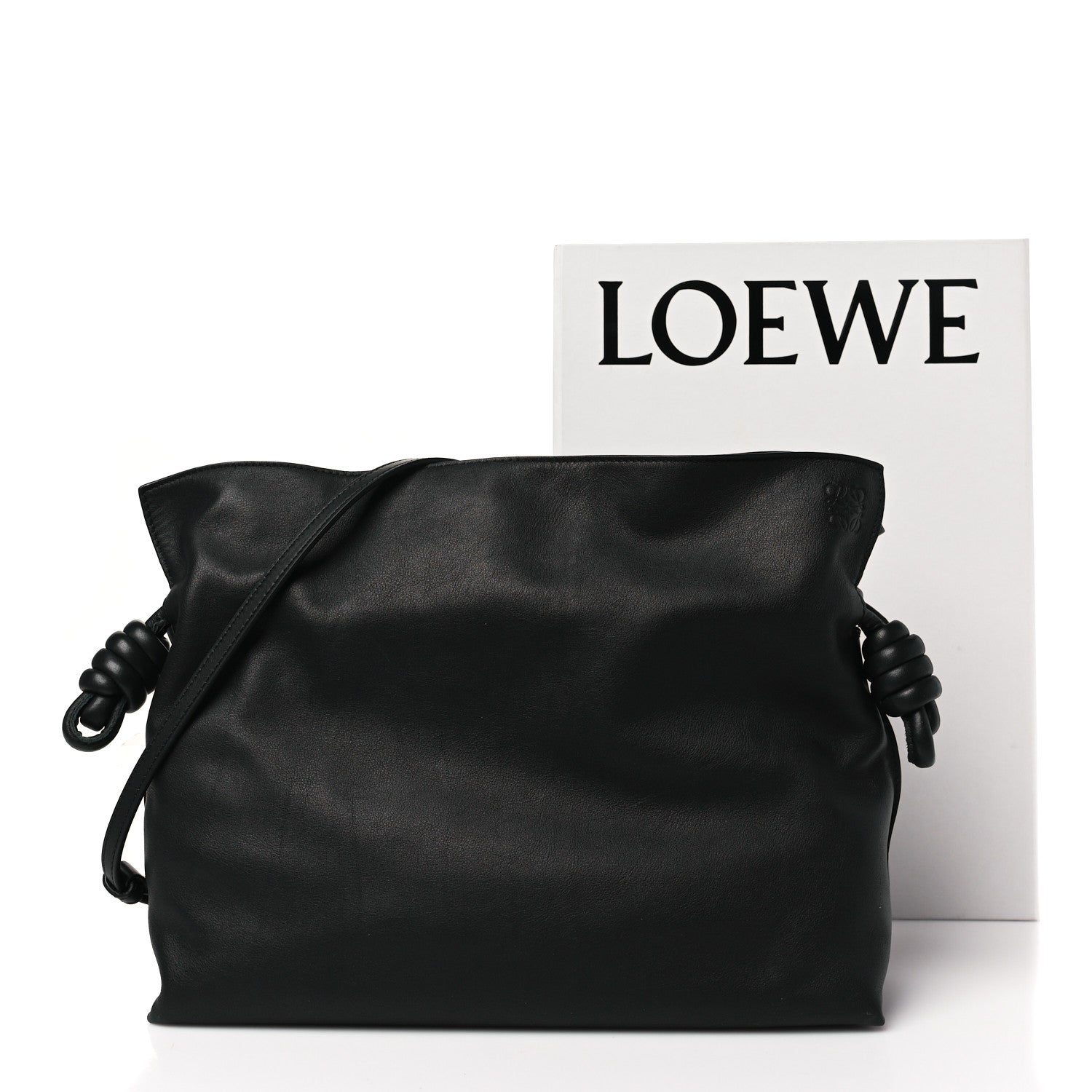 Loewe Nappa Medium Flamenco Knot Bag Black 11 of 11