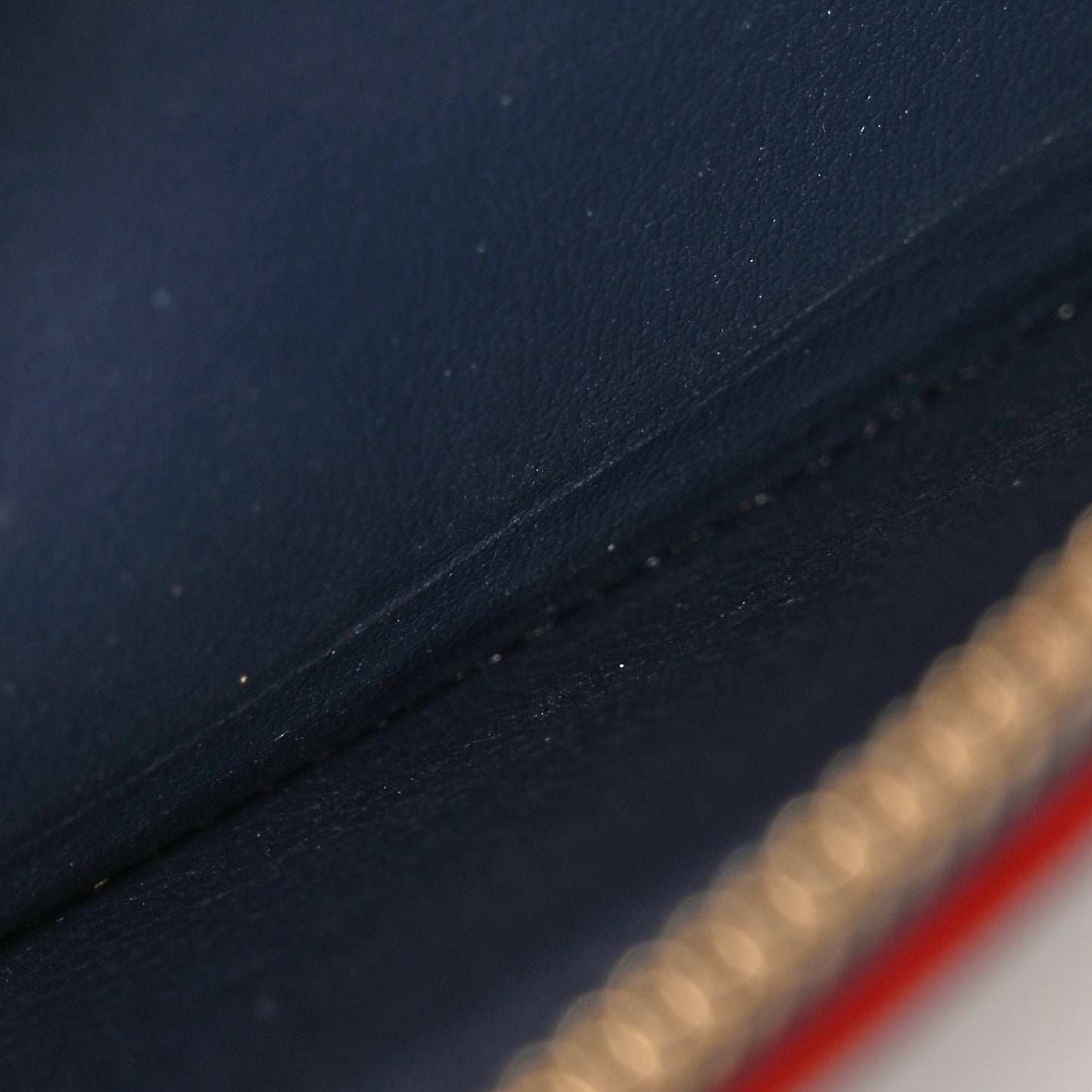 Empreinte Clemence Wallet Marine Rouge