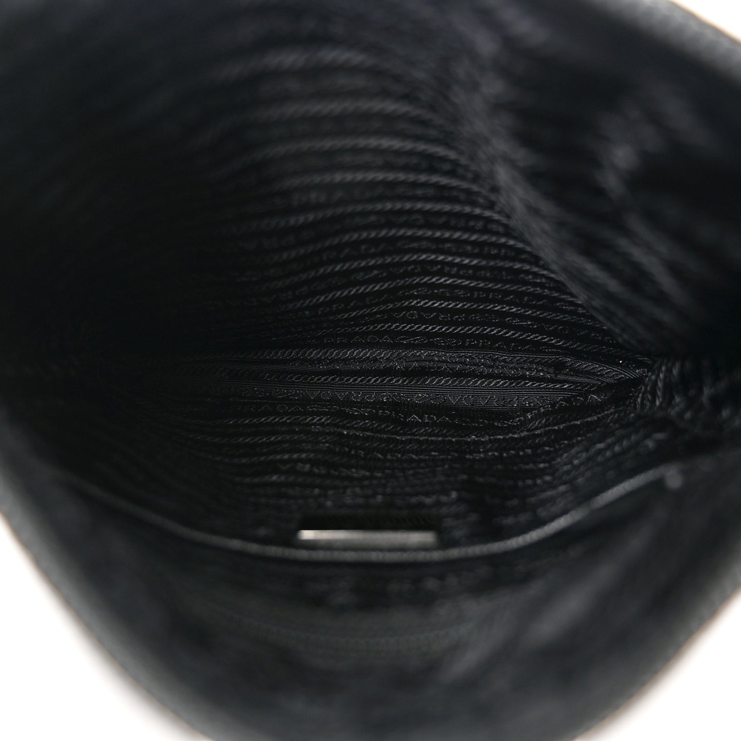 Tessuto Nylon Saffiano Flat Messenger Bag Black