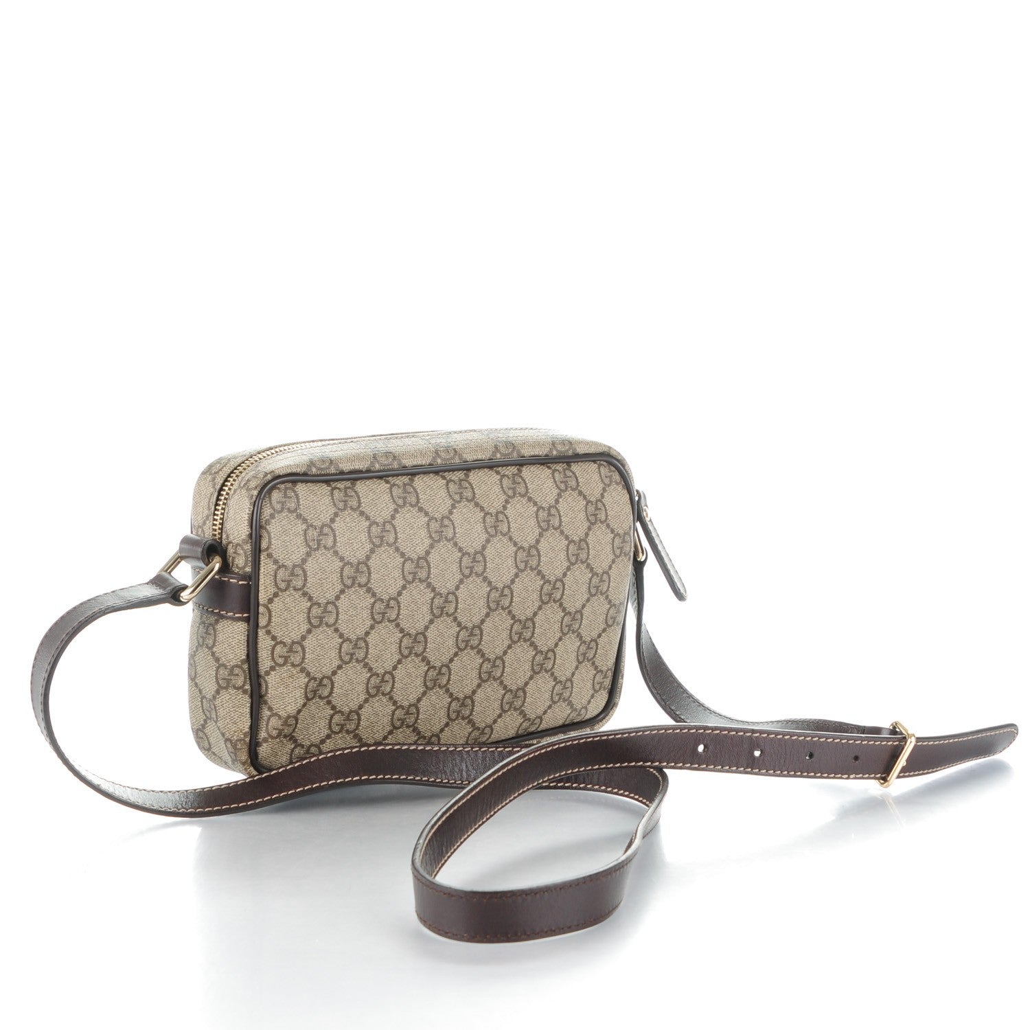 Gucci GG Plus Monogram Small Shoulder Bag Dark Brown 3 of 7
