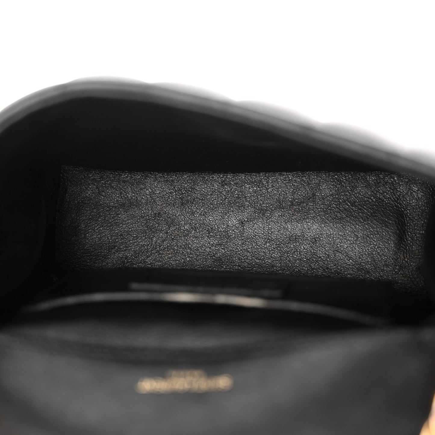Lambskin Matelasse Monogram Small Vicky Chain Bag Black