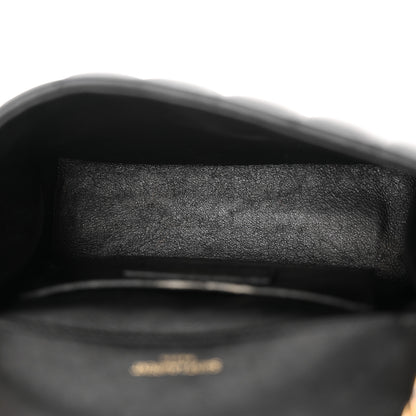 Saint Laurent Lambskin Matelasse Monogram Small Vicky Chain Bag Black 5 of 12