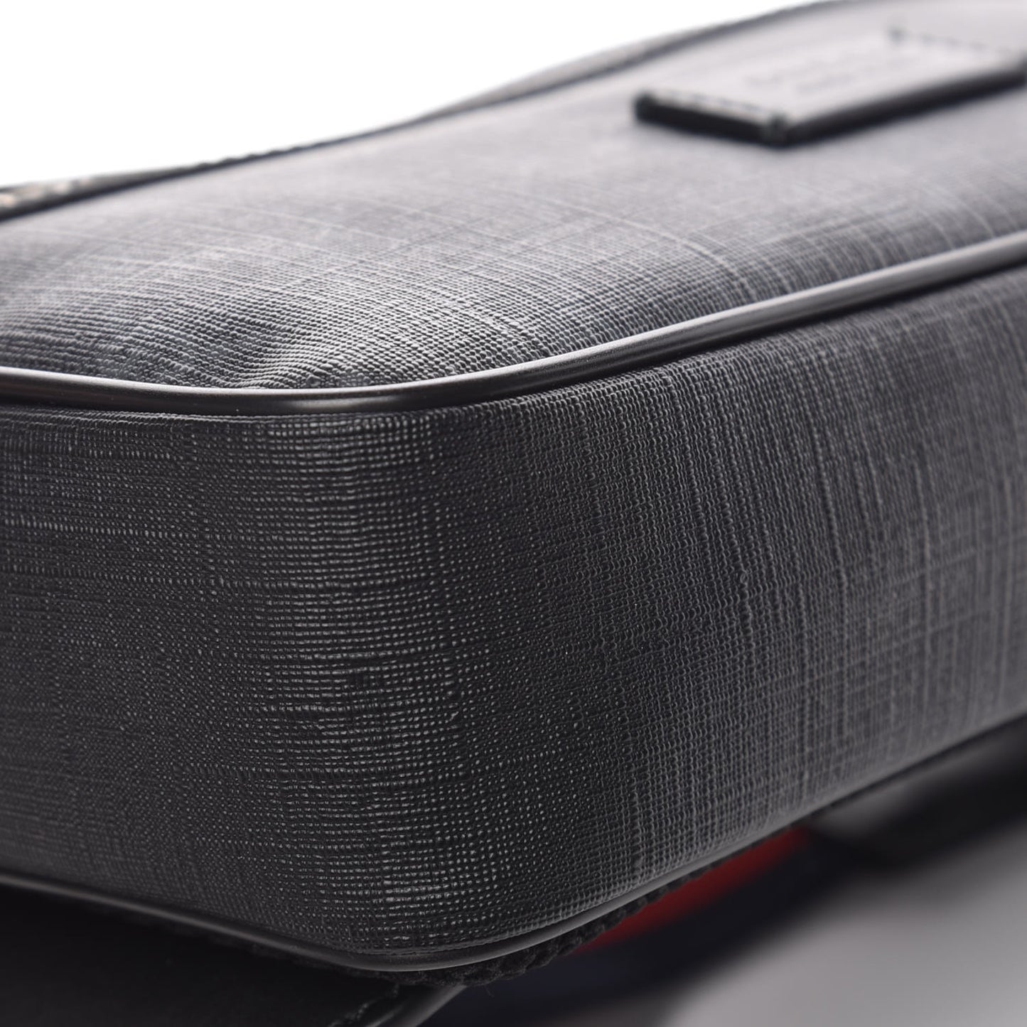 Soft GG Supreme Monogram Web Belt Bag Black Grey