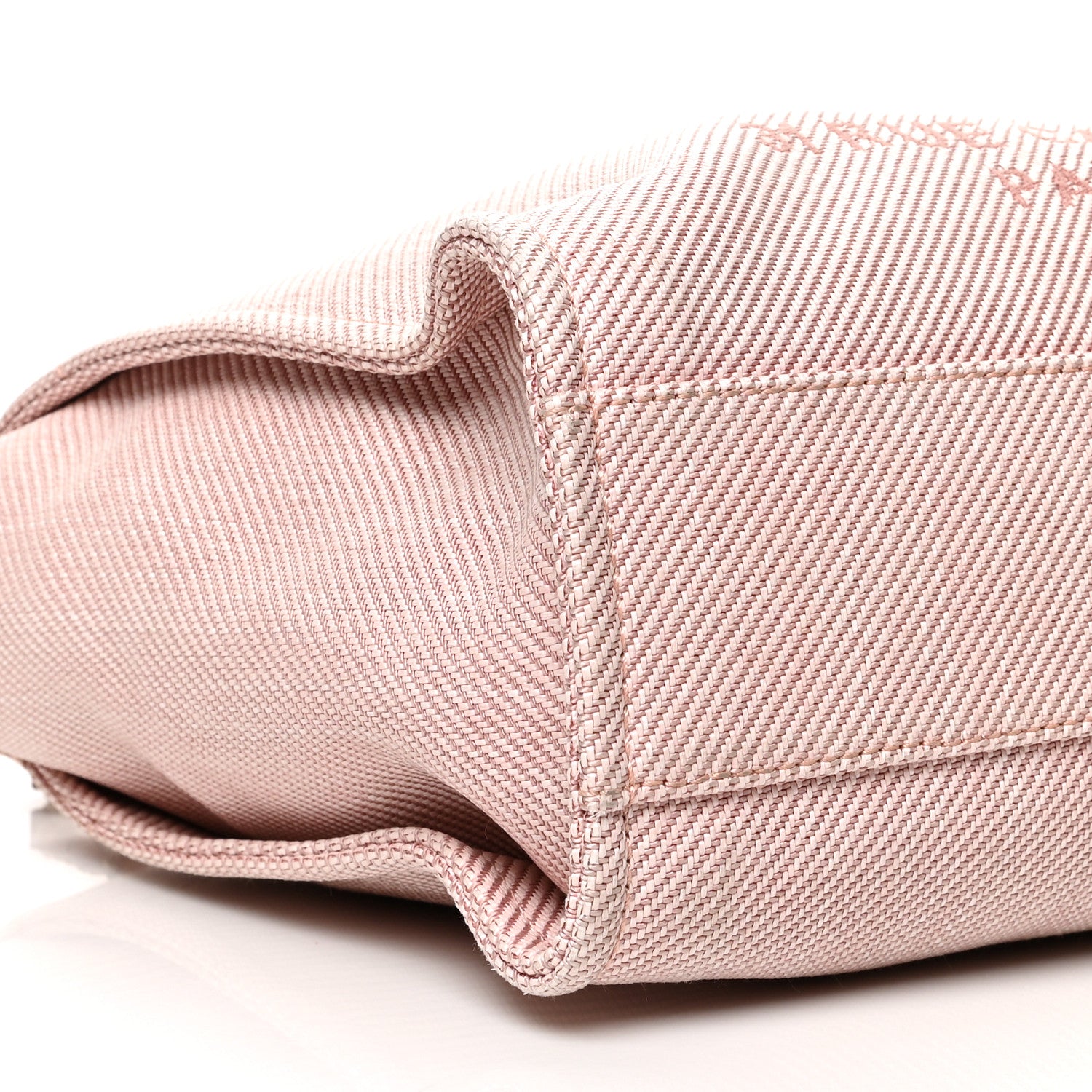 Chanel Mixed Fibers Calfskin Small Deauville Tote Rose Pink 9 of 10