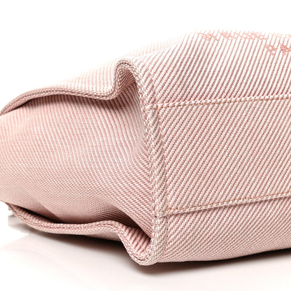 Chanel Mixed Fibers Calfskin Small Deauville Tote Rose Pink 9 of 10