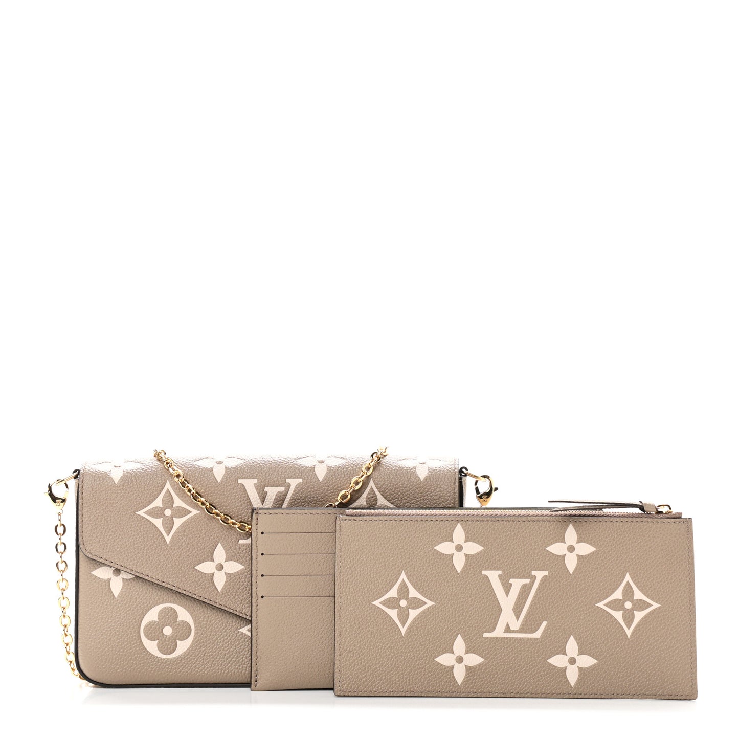 Empreinte Monogram Giant Felicie Pochette Tourterelle Creme