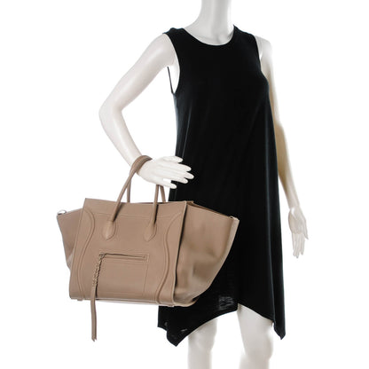 Celine Supple Calfskin Medium Phantom Luggage Light Khaki 2 of 8