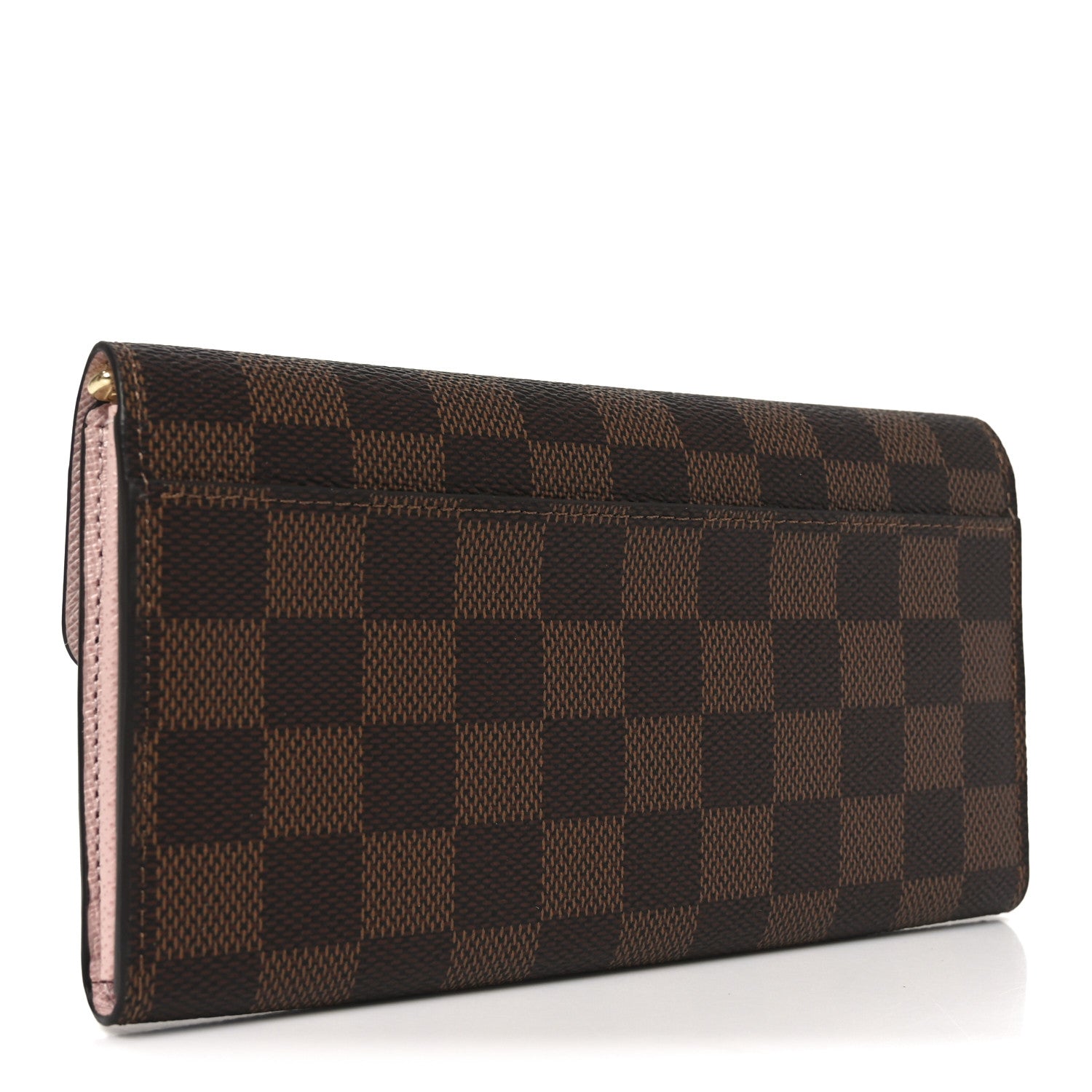 Louis Vuitton Damier Ebene Sarah Wallet NM Rose Ballerine 3 of 6