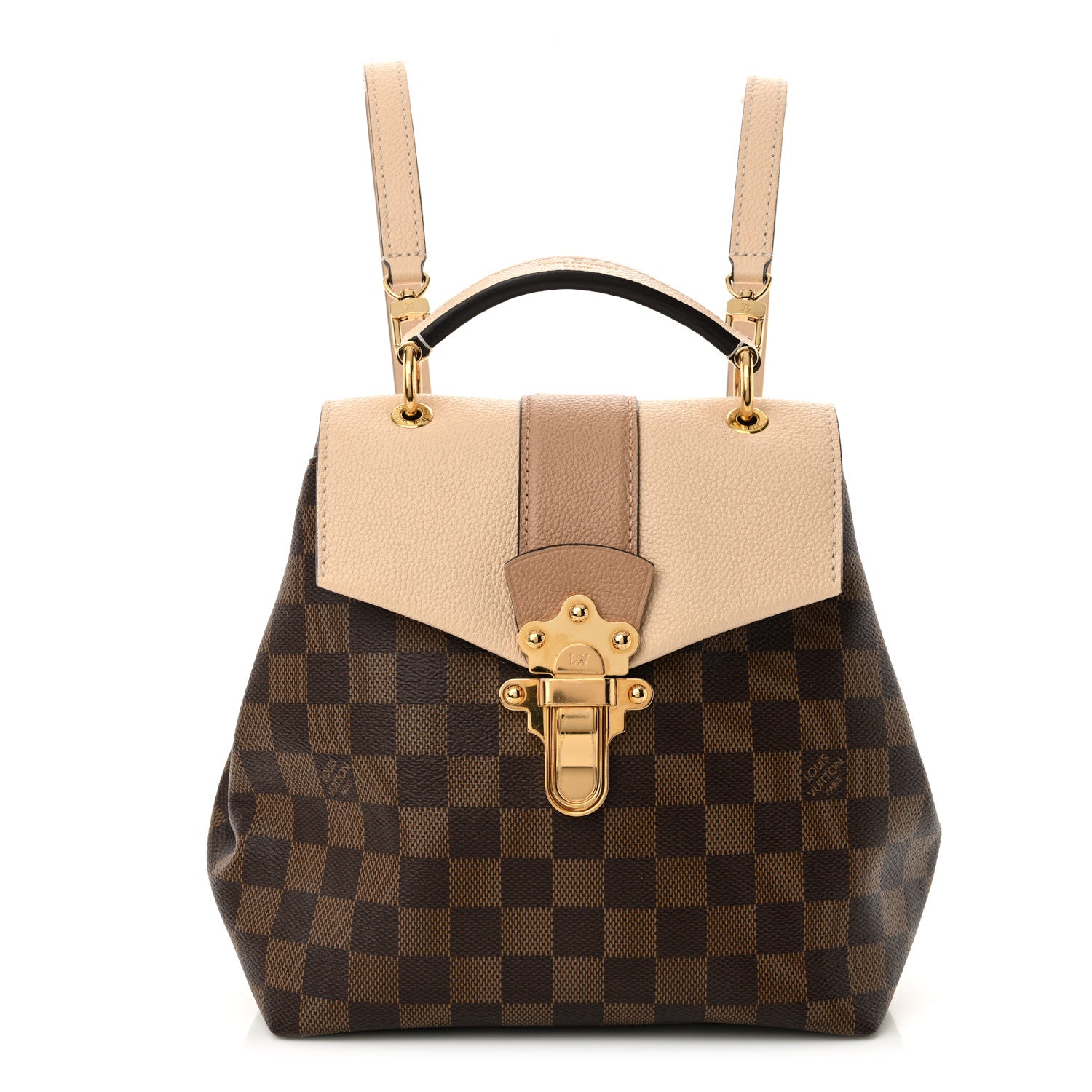 Louis Vuitton Damier Ebene Clapton Backpack Creme 1 of 9