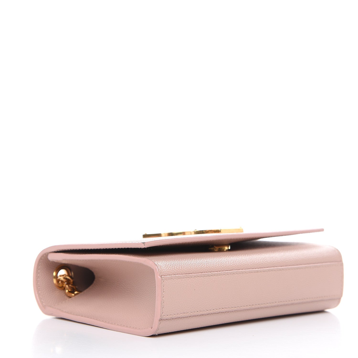 Saint Laurent Grain De Poudre Small Monogram Kate Satchel Pale Blush 4 of 12