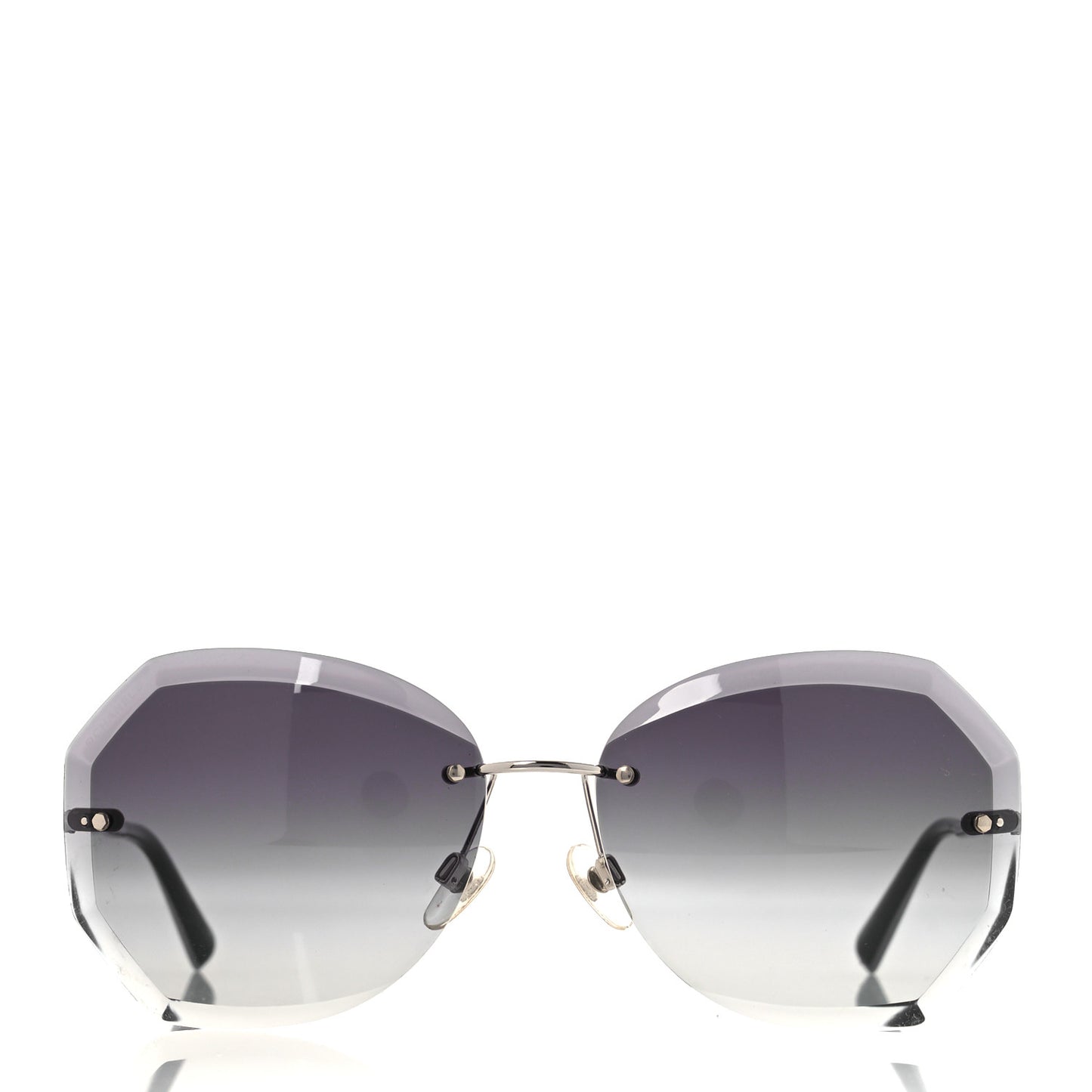 Metal Spring Round Sunglasses 4220 Silver