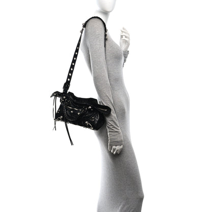 Balenciaga Agneau Arena Crystal Neo Cagole Handbag XS Black 2 of 12