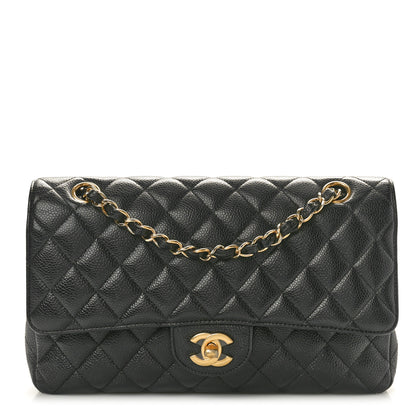 Chanel Caviar Quilted Medium Double Flap Black 1 of 12