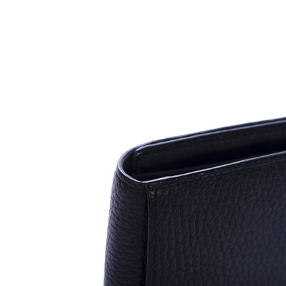 Chloe Grained Calfskin Alphabet Compact Wallet Black 9 of 9