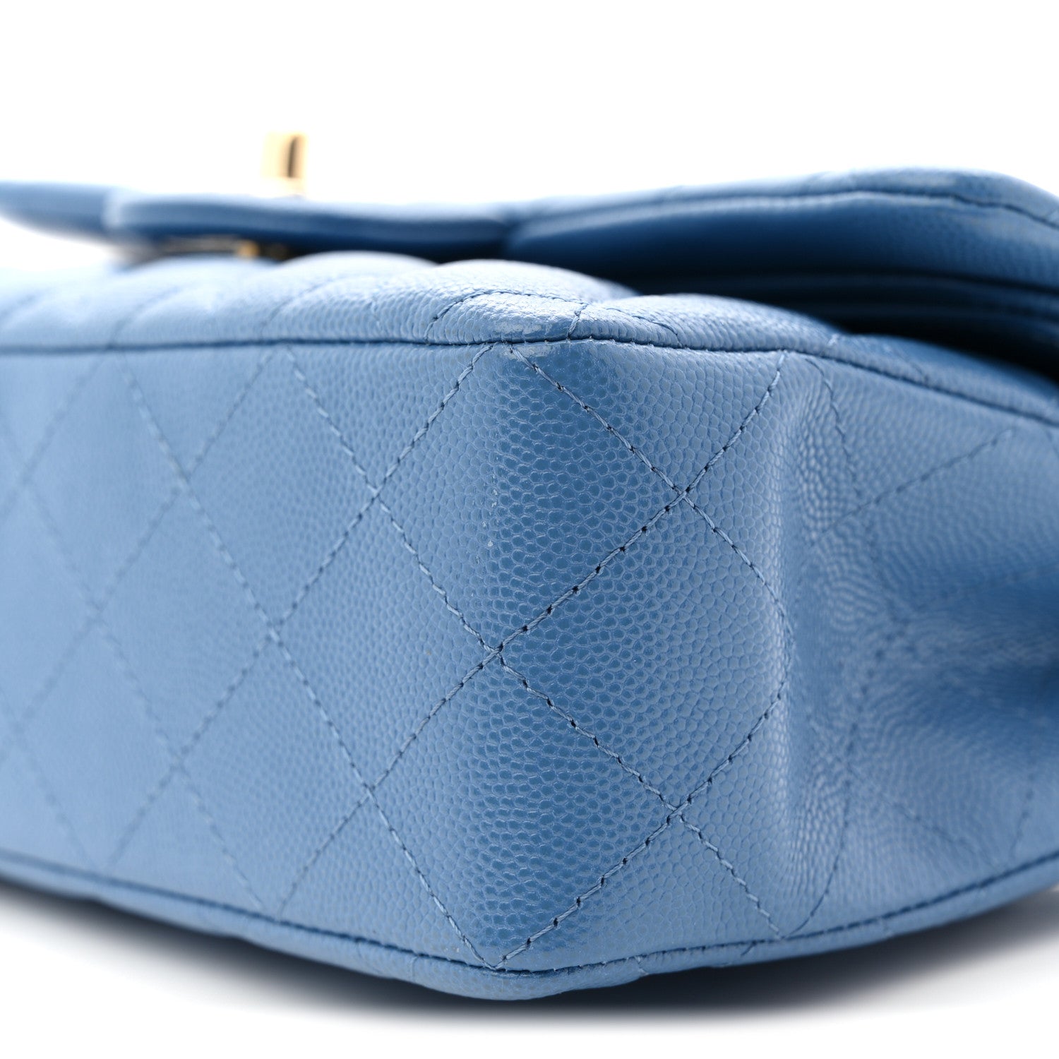 Chanel Caviar Quilted Small Double Flap Blue 10 of 10