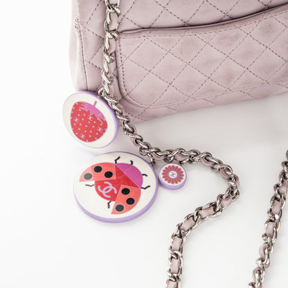 Chanel Lambskin Quilted Ladybug Extra Mini Flap Lavender 8 of 9