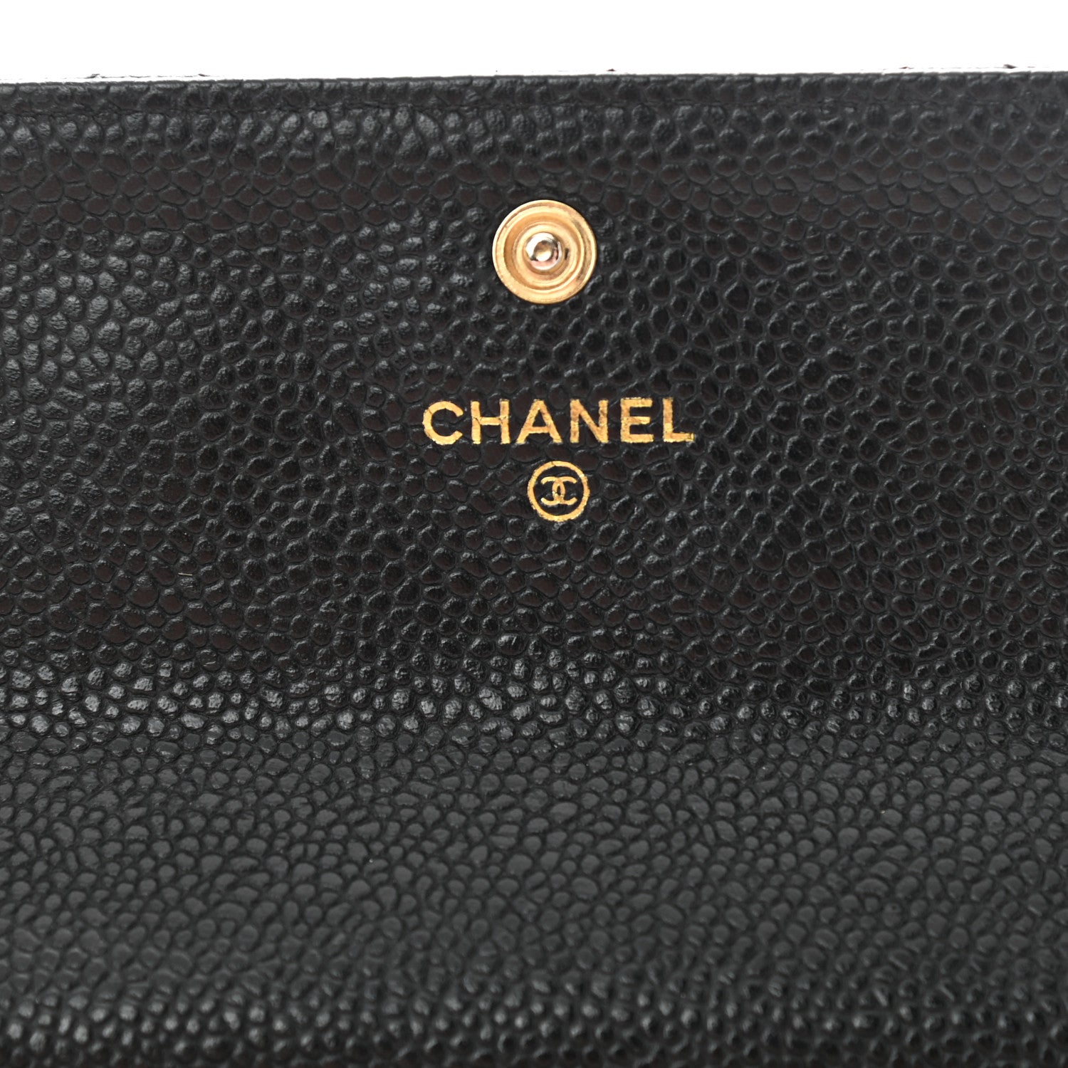 Chanel Caviar Quilted Large Gusset Flap Wallet Black 6 of 10