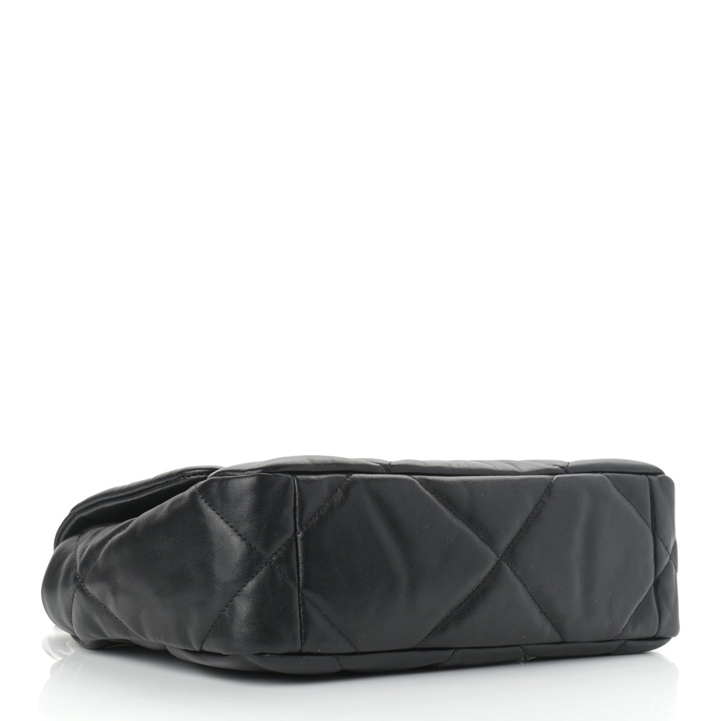 Goatskin Quilted Medium Chanel 19 Flap Black