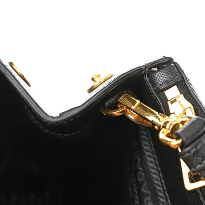 Prada Saffiano Medium Galleria Double Zip Tote Black 12 of 12
