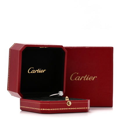 Cartier Platinum Diamond 1.03ct 1895 Solitaire Engagement Ring 50 5.25 6 of 6