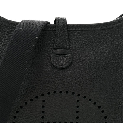 Hermes Taurillon Clemence Evelyne TPM Black 8 of 11