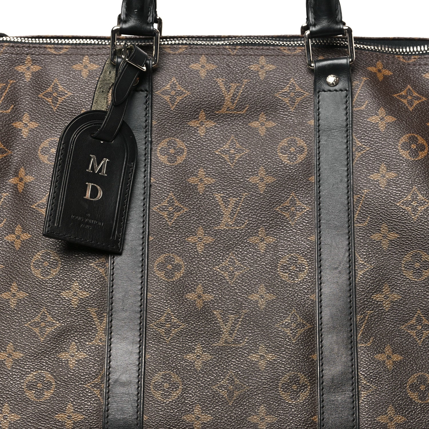 Louis Vuitton Monogram Macassar Keepall Bandouliere 55 6 of 9