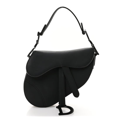 Christian Dior Ultra Matte Calfskin Mini Saddle Bag Black 1 of 11