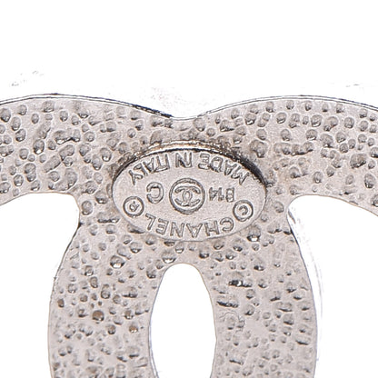 Chanel Baguette Crystal CC Earrings Silver 4 of 4