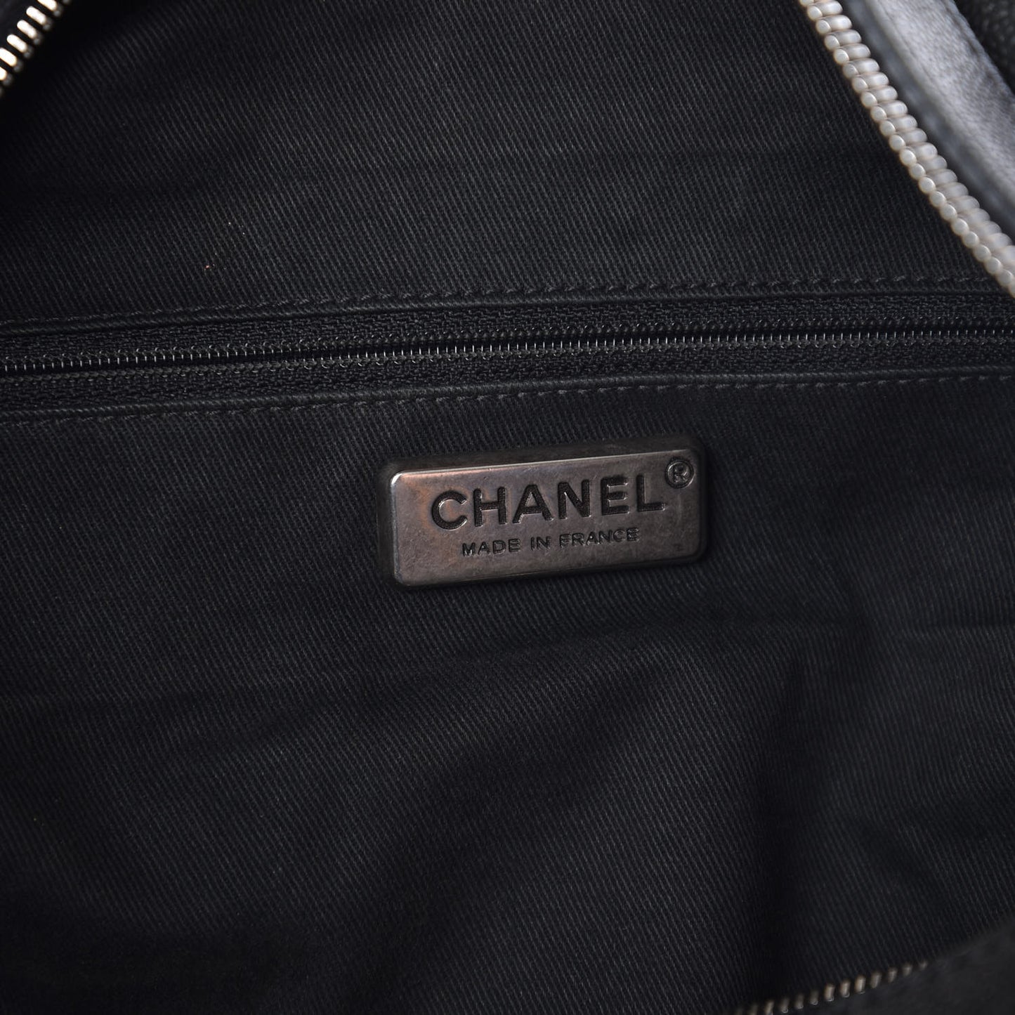 Caviar Stitched Large Outdoor Hobo Black