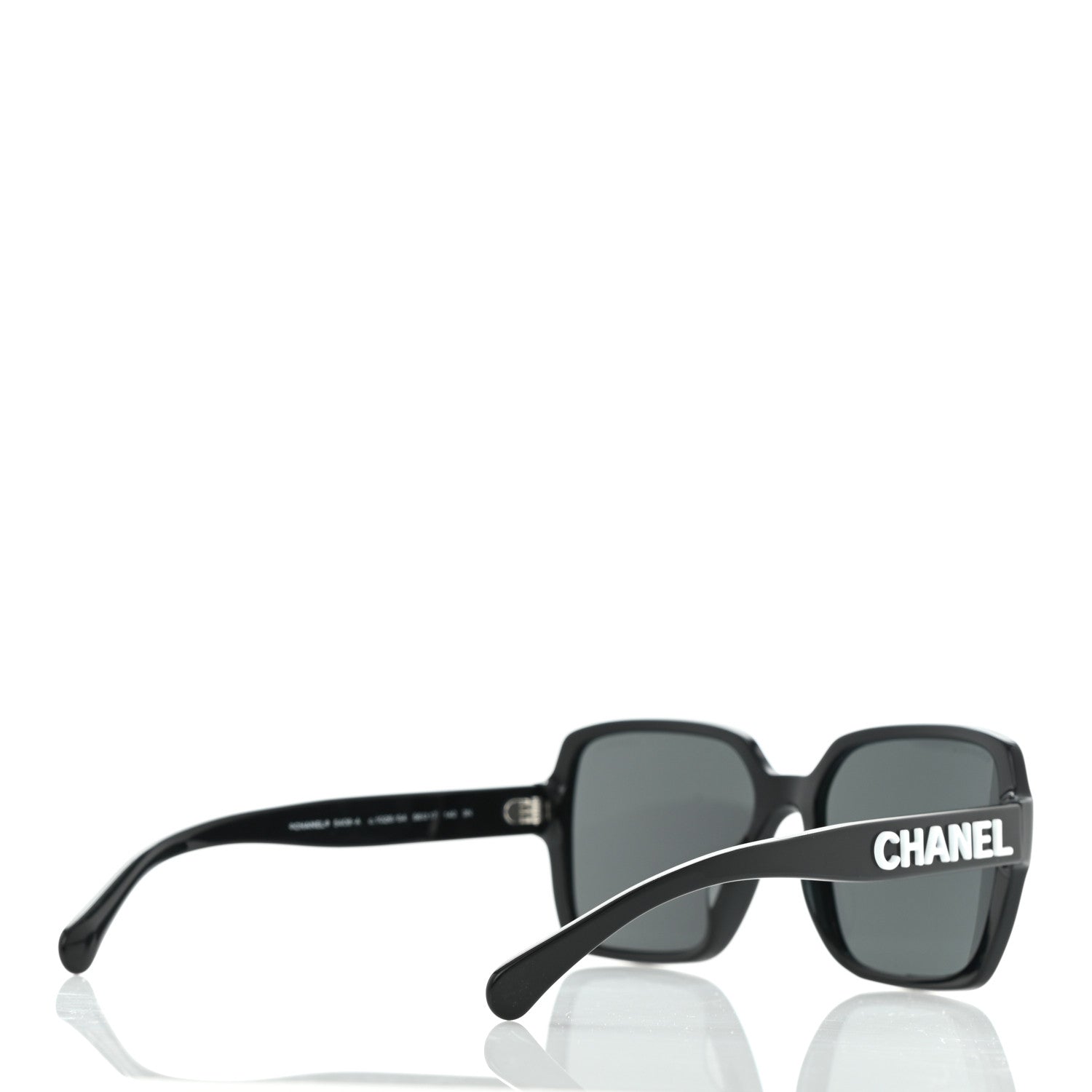 Chanel Acetate Square Sunglasses 5408-A Black 4 of 8