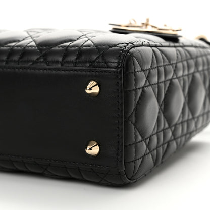 Christian Dior Lambskin Cannage Small Lucky Badges My Lady Dior Black 10 of 14