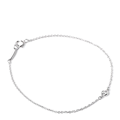 Tiffany Platinum Diamond .08ct Elsa Peretti Diamonds by the Yard Bracelet 1 of 6