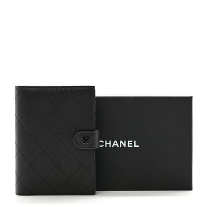 Chanel Grained Calfskin Quilted passport Holder Wallet So Black 8 of 8