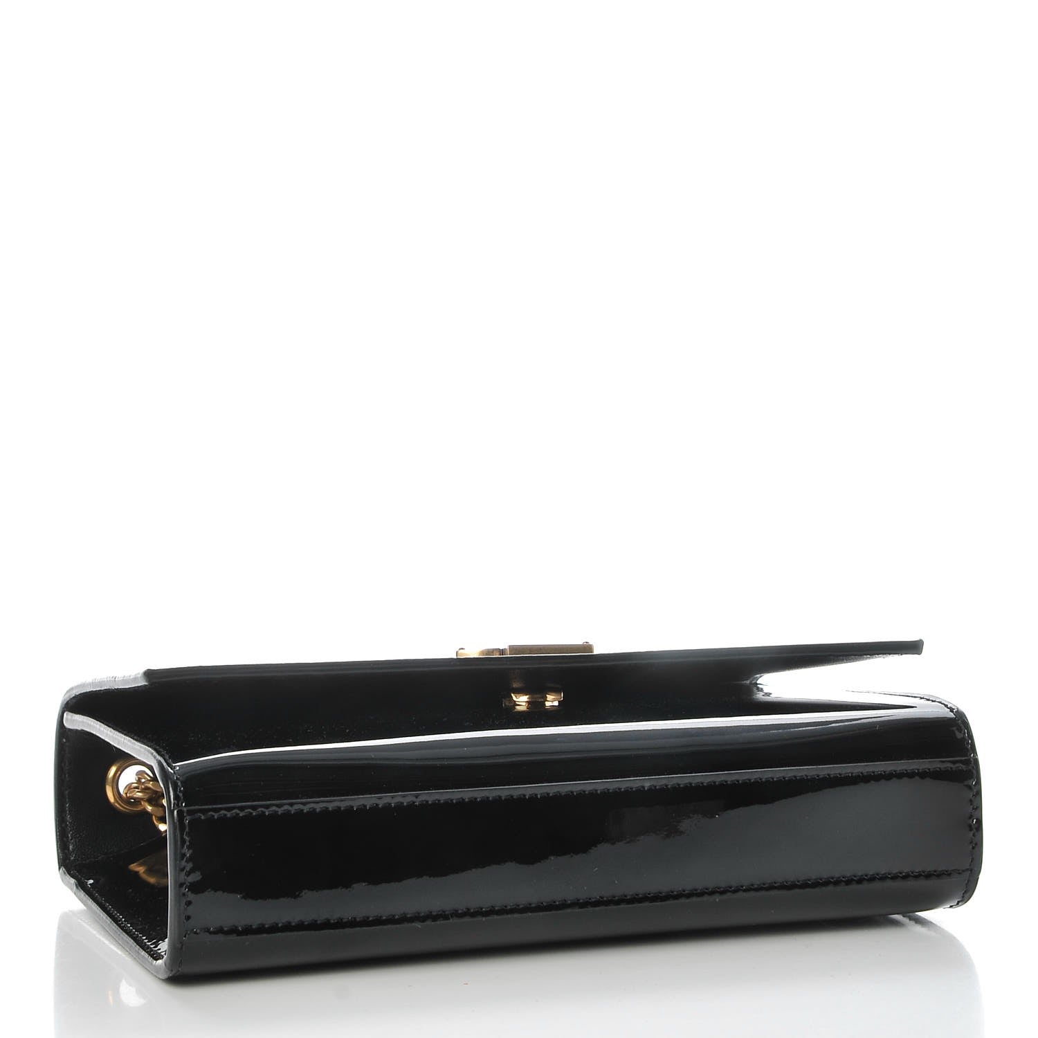 Saint Laurent Patent Small Monogram Kate Satchel Black 4 of 6