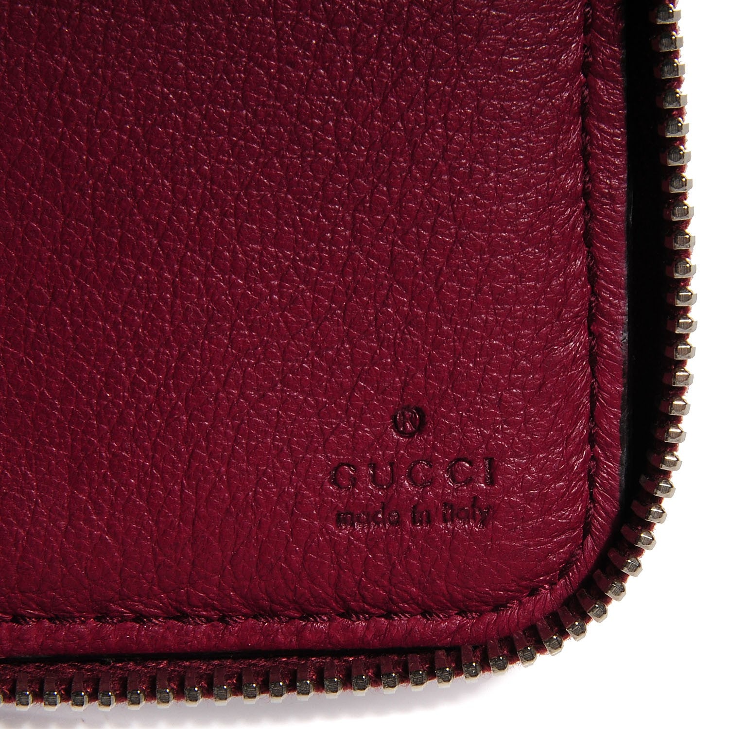 Gucci Calfskin Soho Compact Wallet Bordeaux 6 of 7