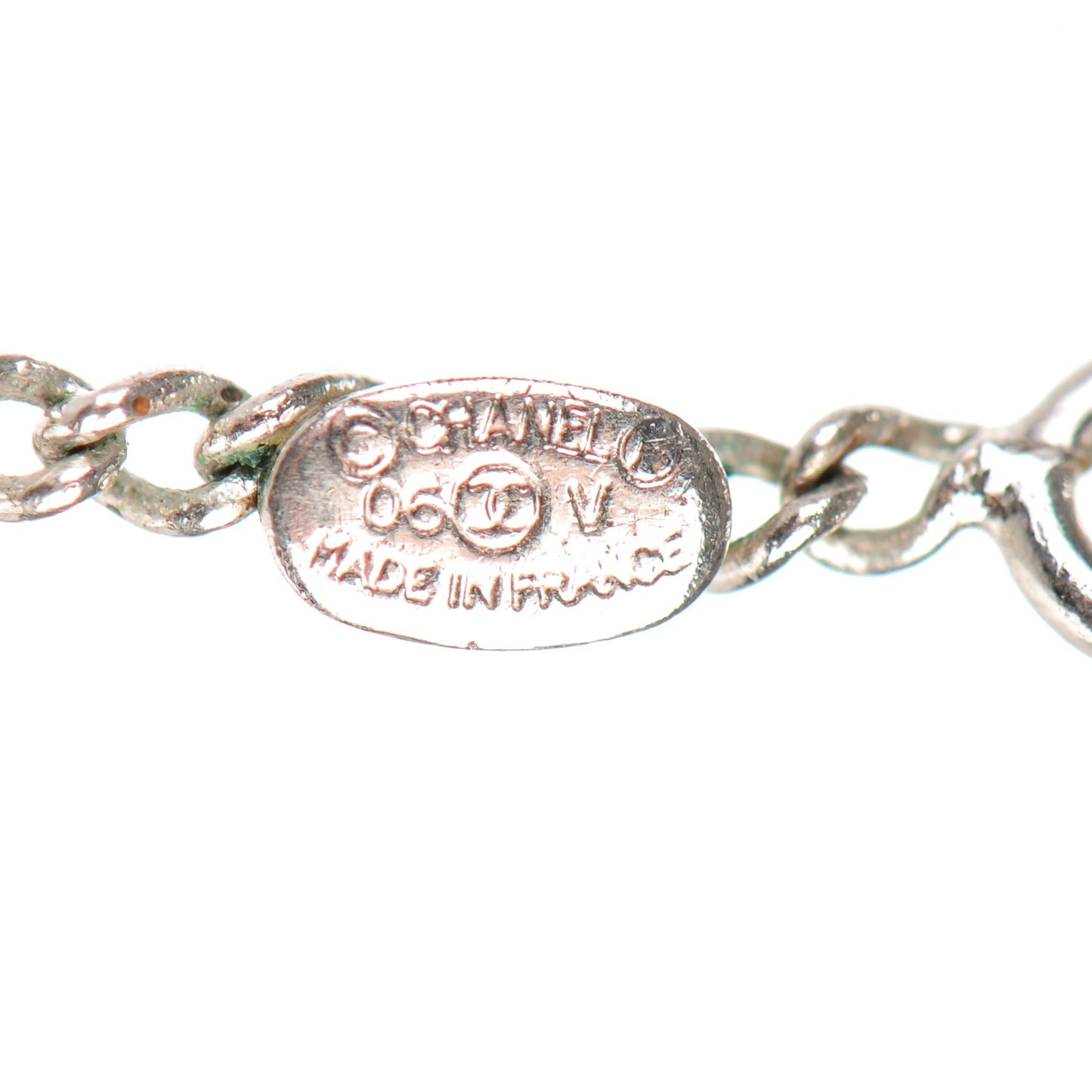 Crystal Timeless CC Necklace Silver