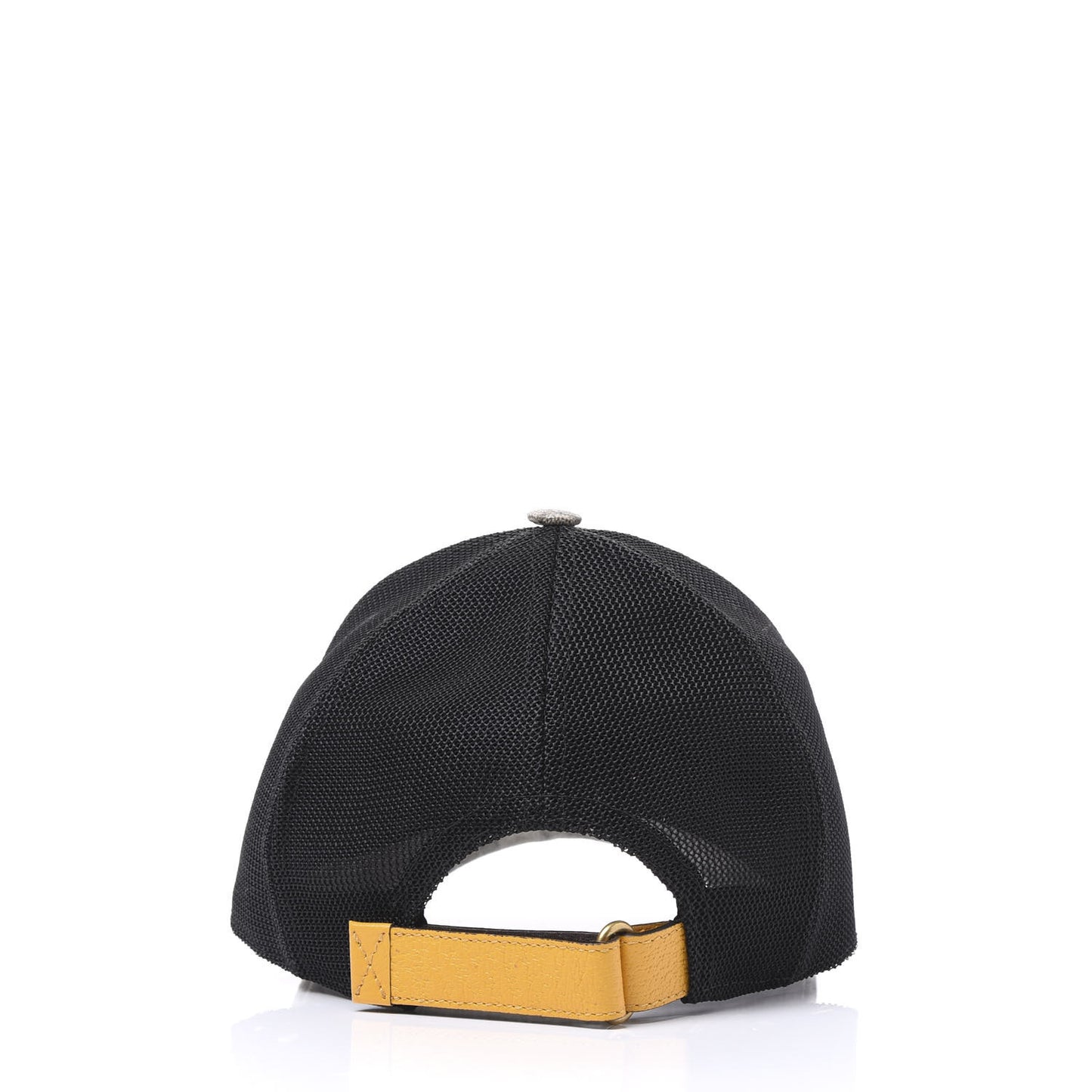 Soft GG Supreme Monogram Mesh Textured Dollar Calfskin Neo Vintage Rap Baseball Hat S Dark Brown Black