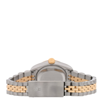 Rolex Stainless Steel 18K Yellow Gold 26mm Oyster Perpetual Datejust Watch White Roman 69173 3 of 5