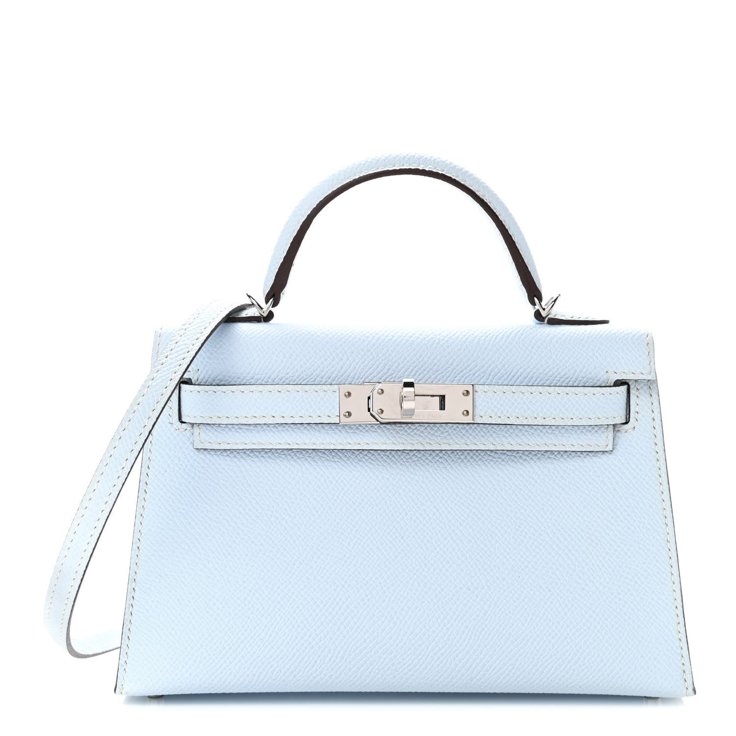 Hermes Epsom Mini Kelly Sellier 20 Bleu Brume 1 of 11