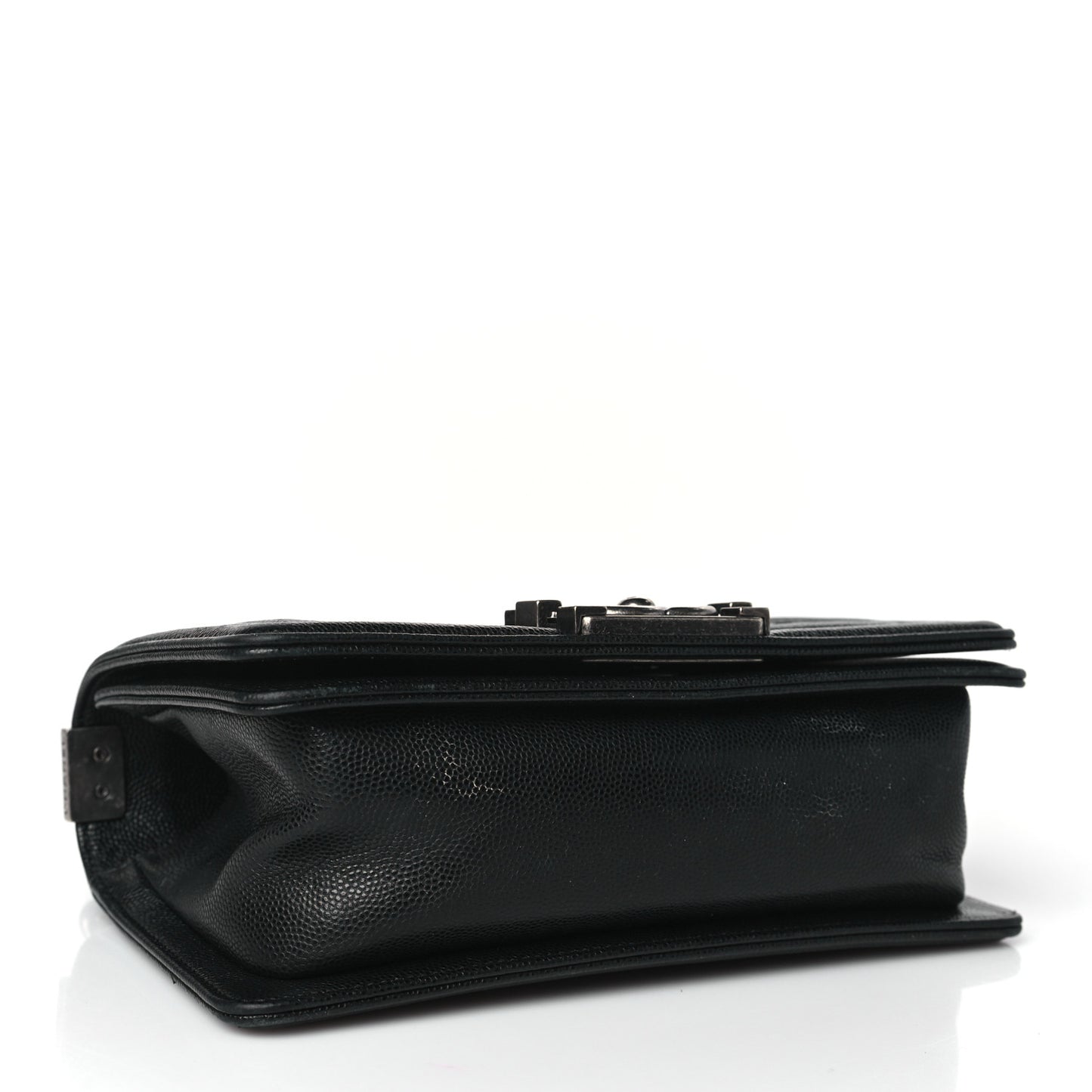Caviar Quilted Small Boy Flap Black