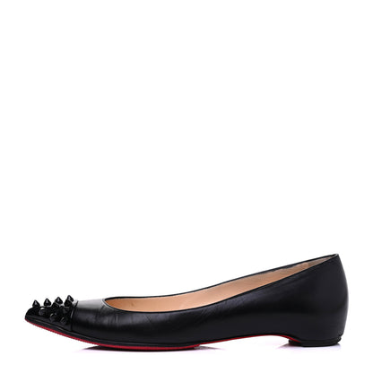 Christian Louboutin Kid Patent Geo Flats 36.5 Black 1 of 23