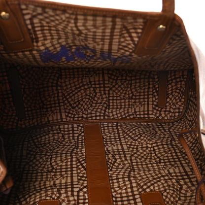 MCM Visetos Large Liz Reversible Shopper Tote Cognac 7 of 16
