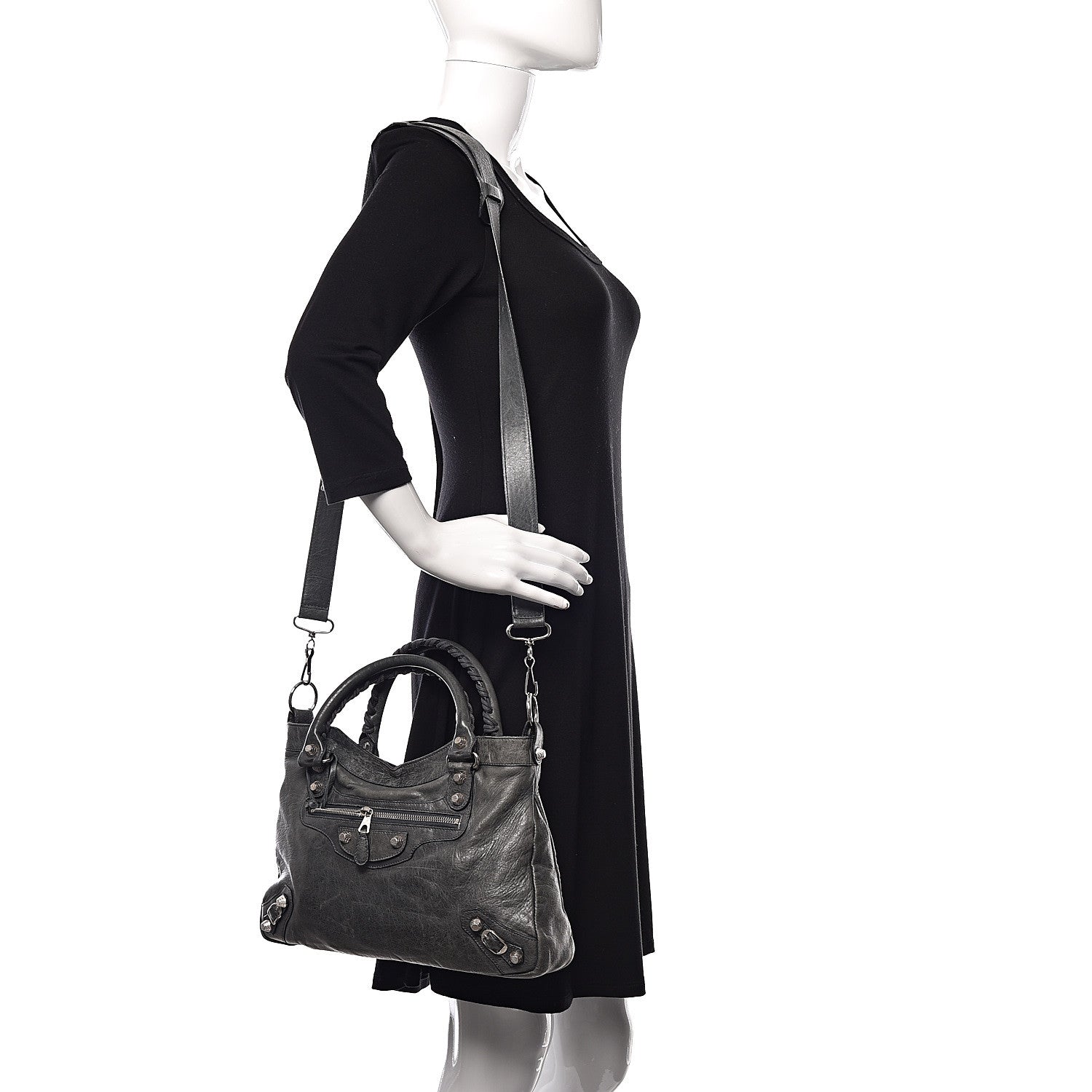Balenciaga Agneau Giant 12 Silver Hardware Town Anthracite 2 of 11