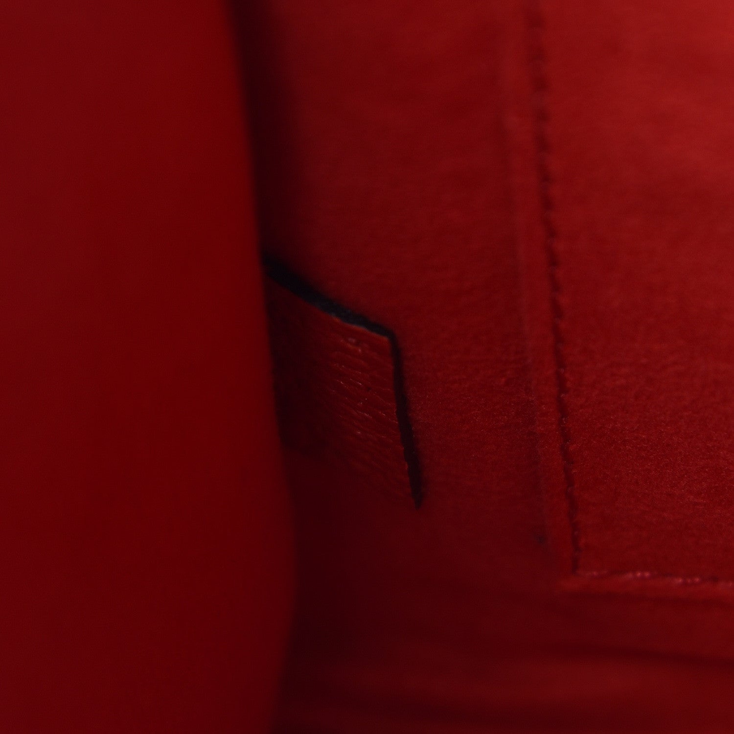 Celine Drummed Calfskin Nano Luggage Coquelicot 8 of 11