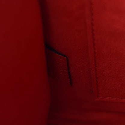 Celine Drummed Calfskin Nano Luggage Coquelicot 8 of 11