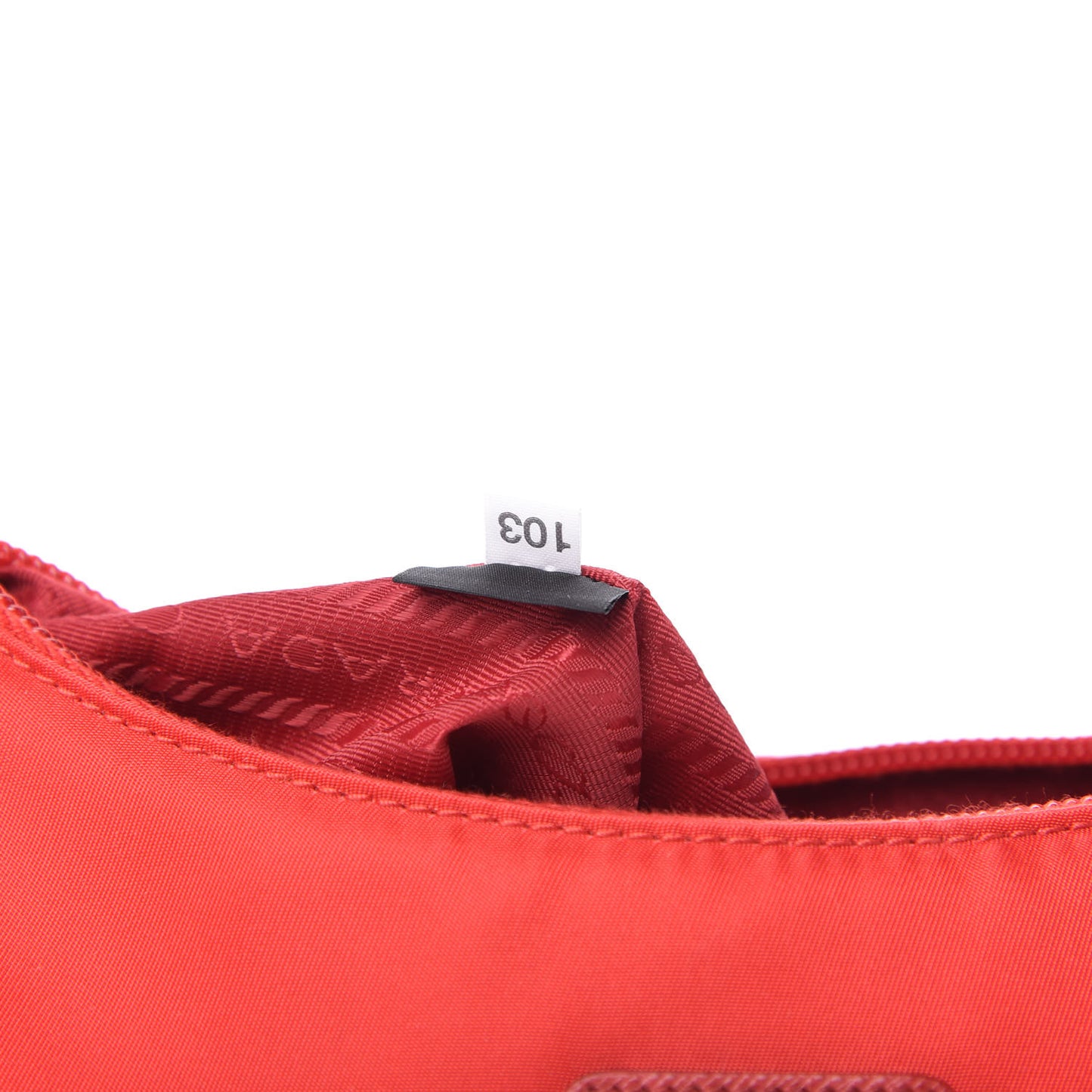 Tessuto Nylon Mini Re-Edition 2000 Bag Rosso
