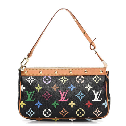 Louis Vuitton Monogram Multicolor Pochette Accessories Black 1 of 12