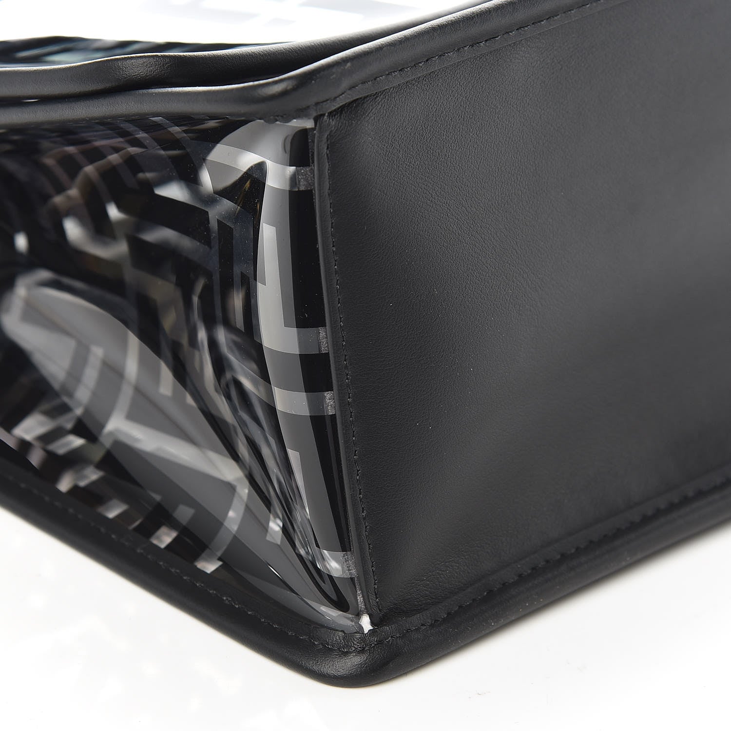 Fendi TPU FF Vitello Century F is Fendi Kan I Shoulder Bag Black 5 of 9