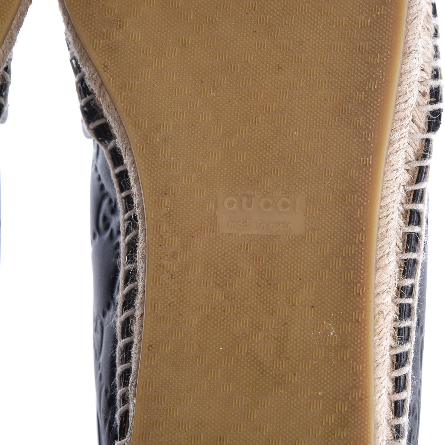 Gucci Guccissima Signature Espadrilles 41.5 Black 8 of 11