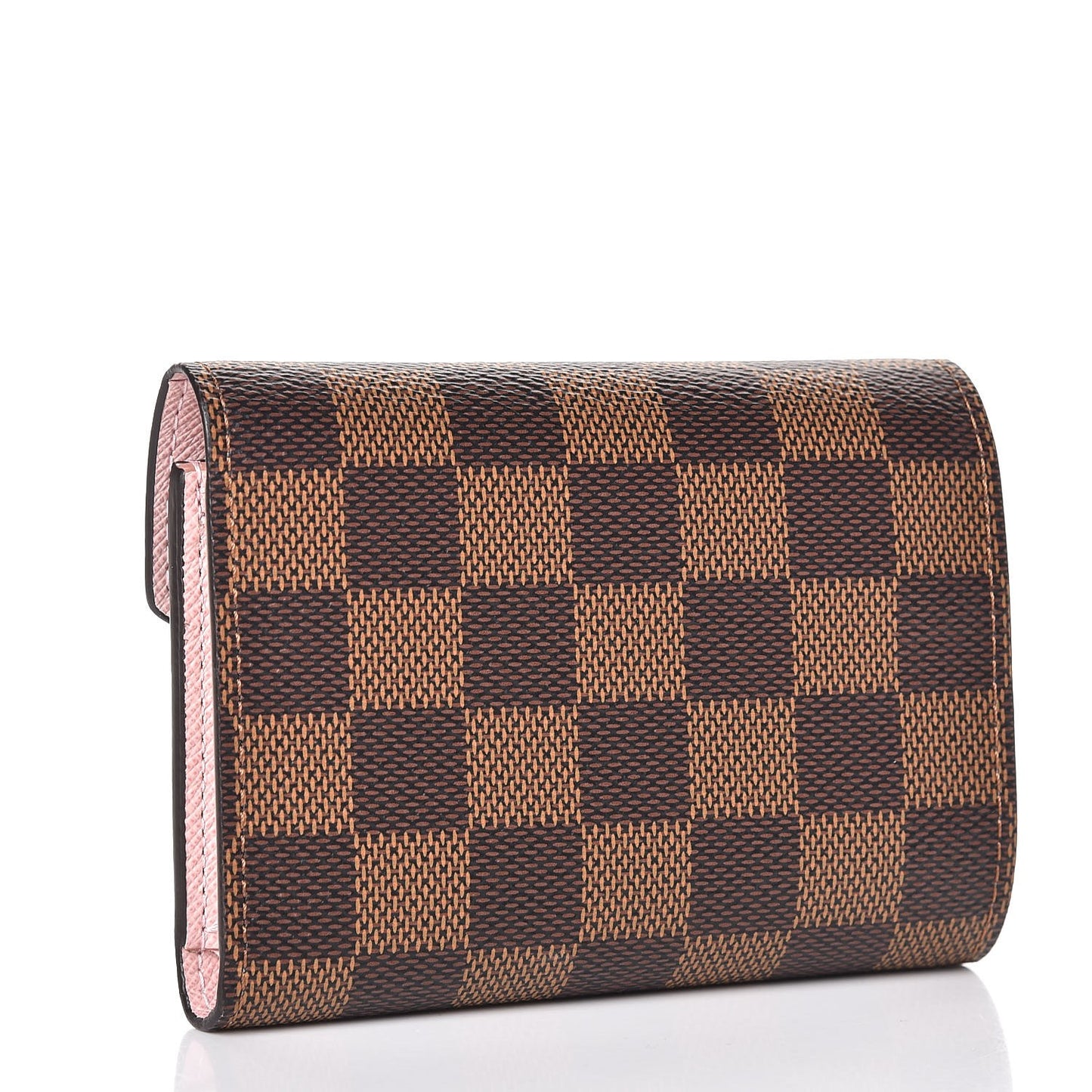 Damier Ebene Victorine Wallet Rose Ballerine
